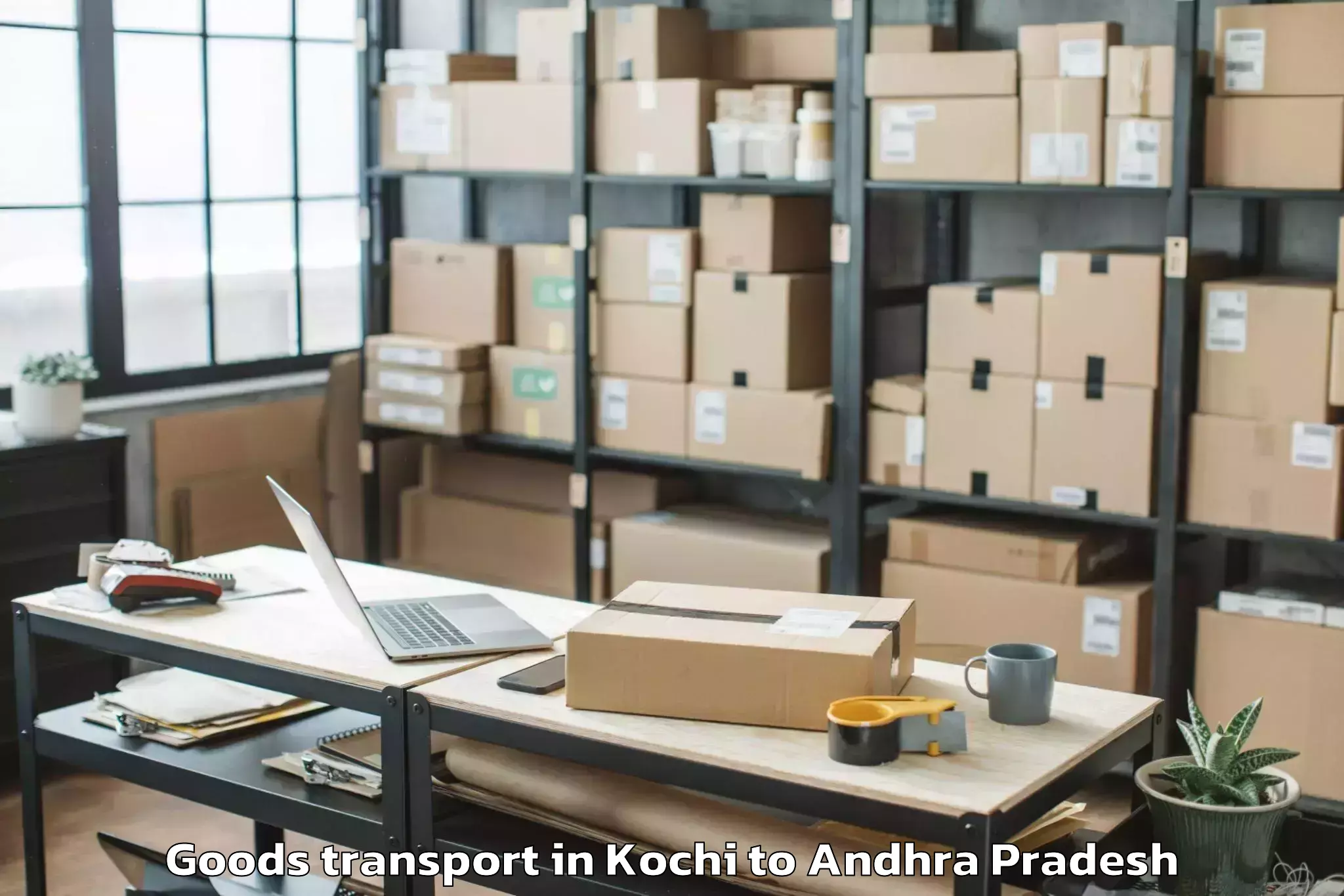 Kochi to Samalkot Goods Transport Booking